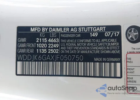 2018 Mercedes-Benz Sl 450 z USA, uszkodzony, nr VIN WDDJK6GAXJF050750